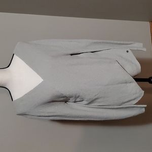 Roxy Gray V-Neck Wrap Top